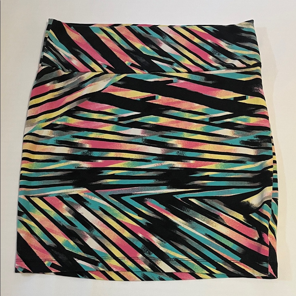 Decree Colorful Geometric Mini Skirt